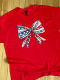 Red white and bow