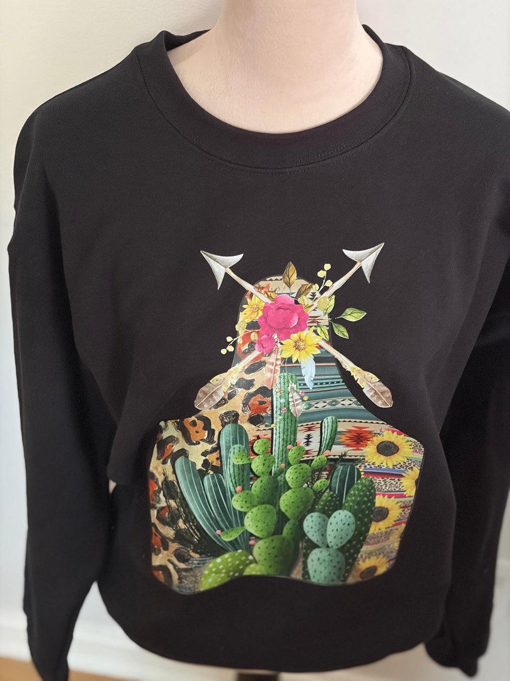 Cactus tag sweatshirt