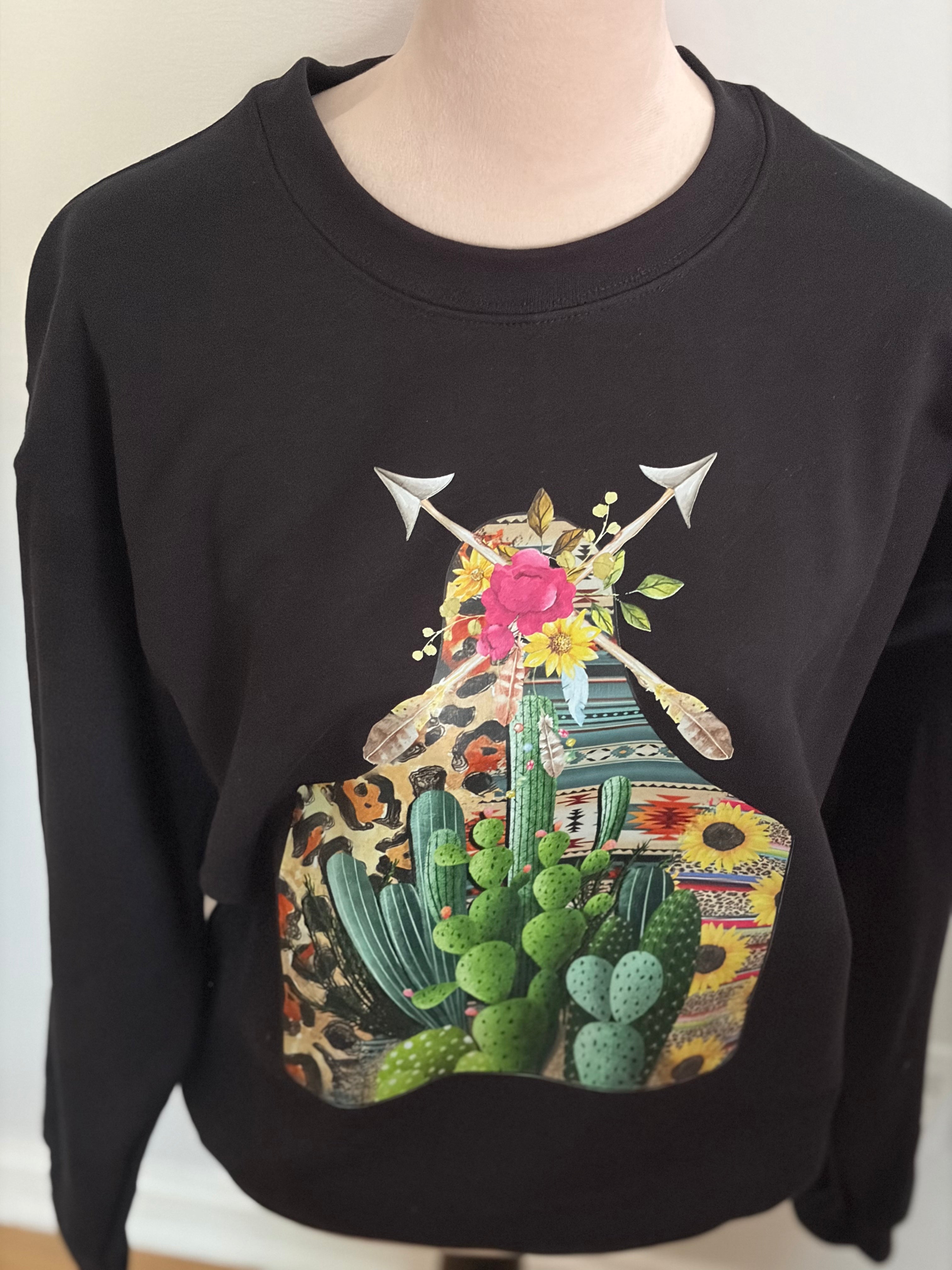 Cactus tag sweatshirt