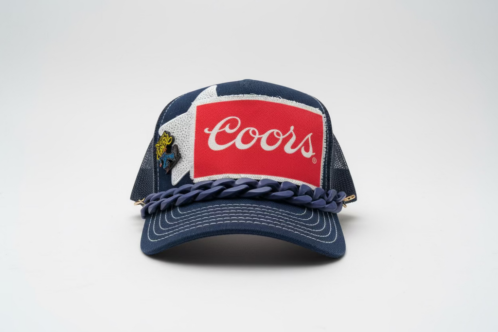 Coors denim trucker hat