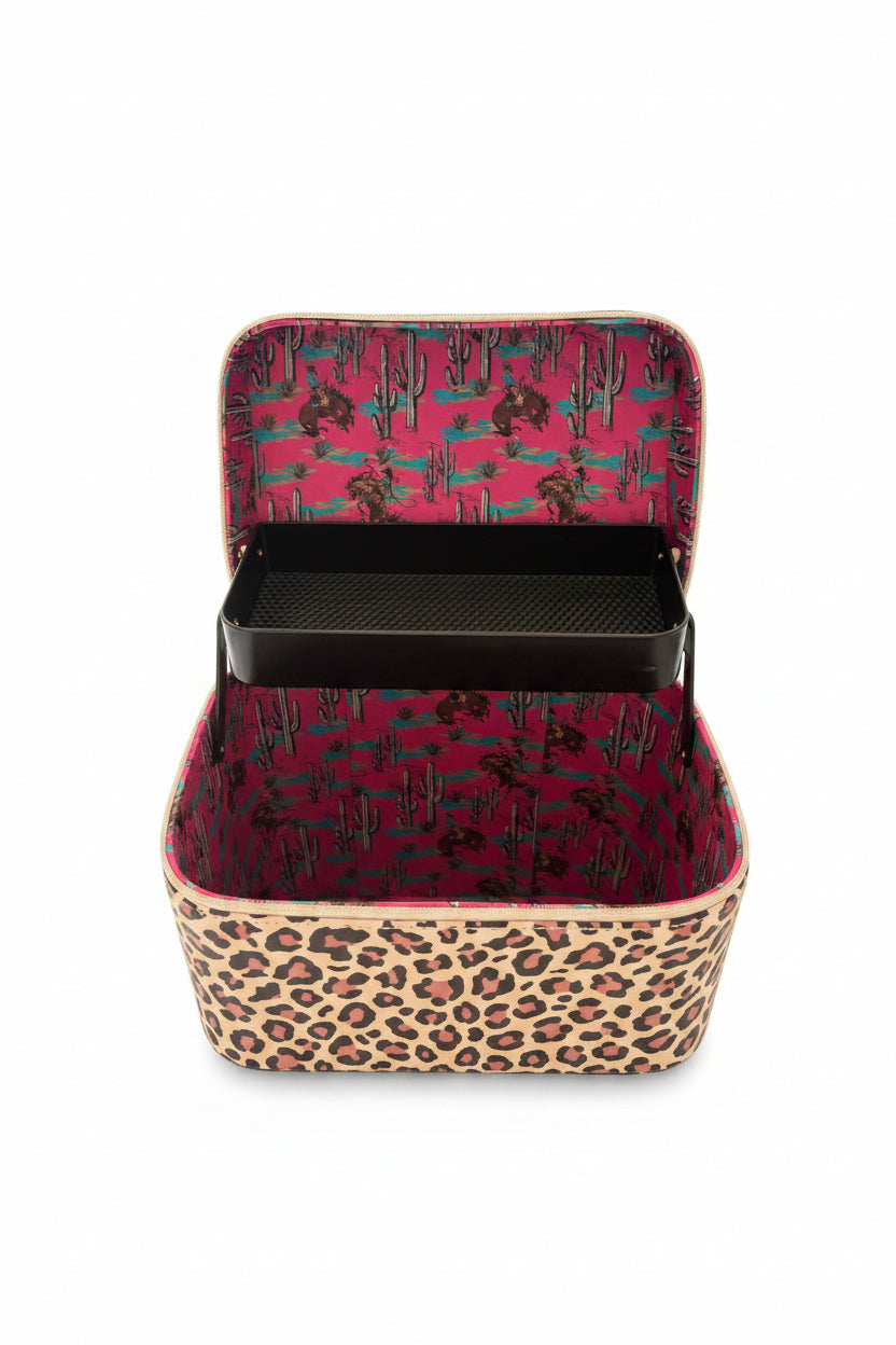 Leopard makeup box
