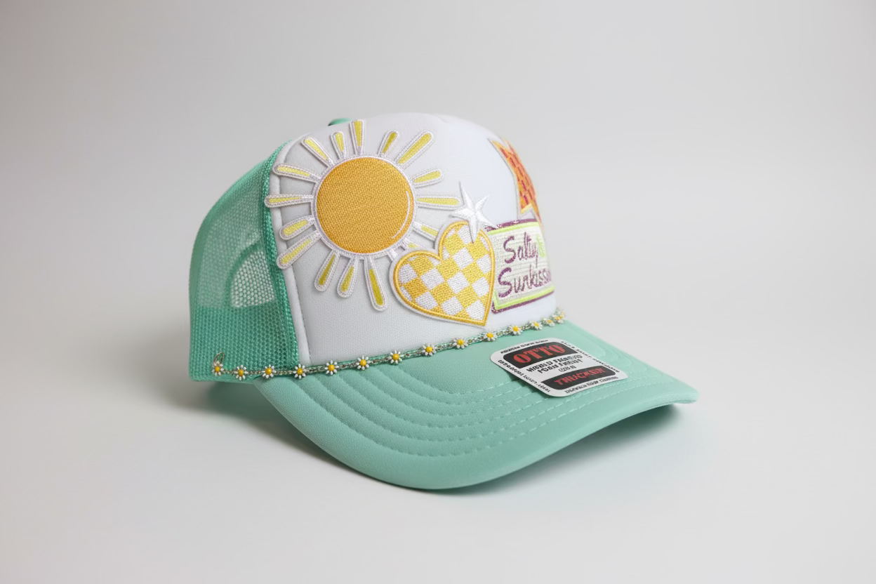 Salty sunkissed trucker hat