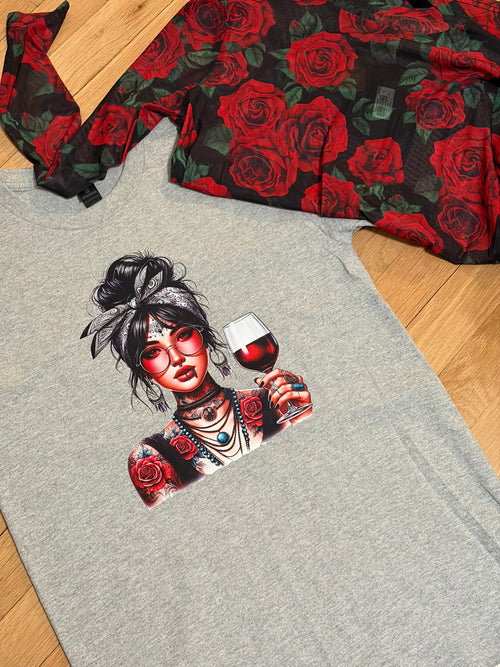 Baddie and wine