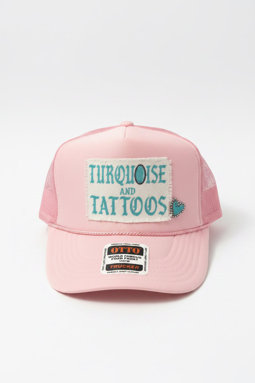 Turquoise & Tattoo's trucker
